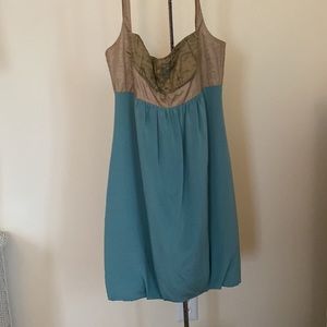 Nicole Miller Teal  Silk Dress Size 8!!